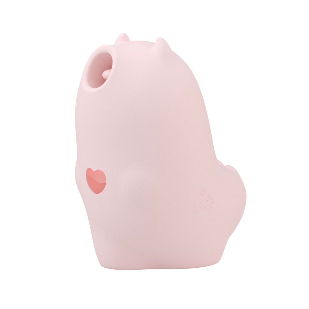 Vibrador Recarregável em Silicone com Estimulador de Clitóris, 3 Modos de Vibração e 5 Modos de Pulsação - Monster Pub Magic Kiss Mister Devil - 8,1 x 6,2 cm - 5