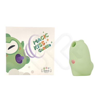 Vibrador Recarregável em Silicone com Estimulador de Clitóris, 8 Modos de Vibração e Pulsação - Monster Pub Magic Kiss Gokilla - 8,1 x 6,1 cm