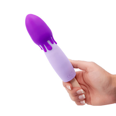Vibrador Recarregável em Silicone com Formato de Picolé e 10 Modos de Vibrações  - Popsicle | 16 x 4,3 cm | Disponível em 5 Cores
