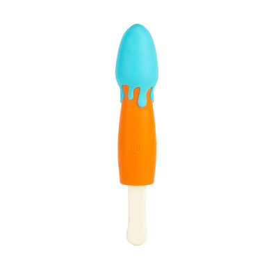Foto 3 do produto Vibrador Personal em Silicone com Formato de Picolé, 10 Modos de Vibrações e Recarregável - Popsicle | 12 x 4,2 cm | Disponível em 4 Cores
