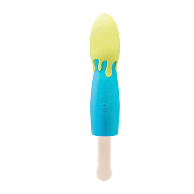 Foto 3 do produto Vibrador Recarregável em Silicone com Formato de Picolé e 10 Modos de Vibrações  - Popsicle | 16 x 4,3 cm | Disponível em 5 Cores