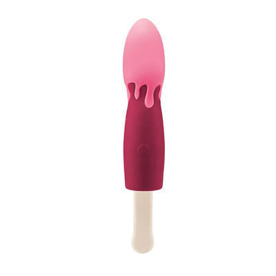 Foto 5 do produto Vibrador Recarregável em Silicone com Formato de Picolé e 10 Modos de Vibrações  - Popsicle | 16 x 4,3 cm | Disponível em 5 Cores