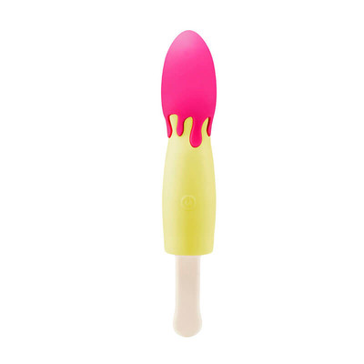 Foto 2 do produto Vibrador Recarregável em Silicone com Formato de Picolé e 10 Modos de Vibrações  - Popsicle | 16 x 4,3 cm | Disponível em 5 Cores
