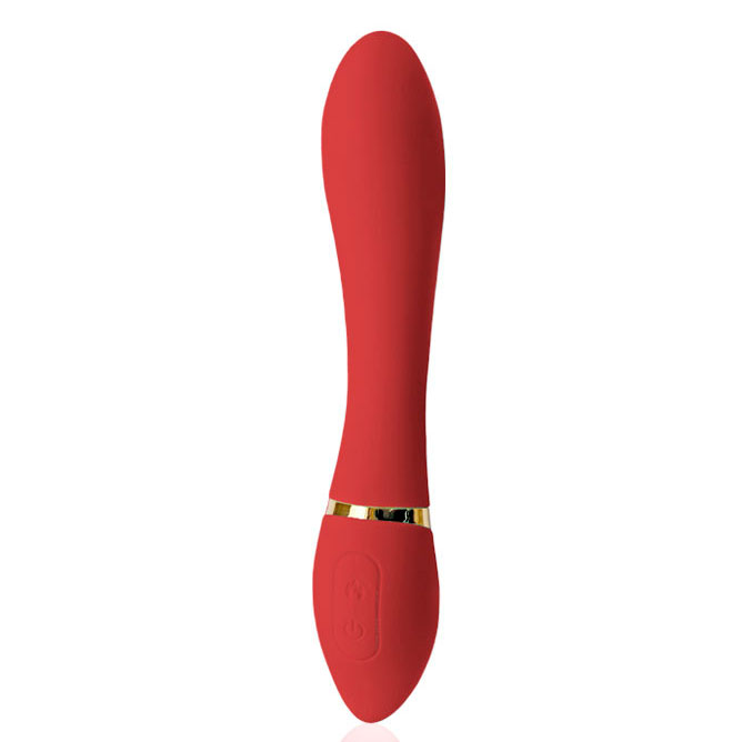 Vibrador Recarregável em Silicone com Formato Sinuoso, 10 Modos de Vibração e Função Aquecimento - Heating Vibrator | 14 x 3,6 cm | Disponível em 2 Cores - 2