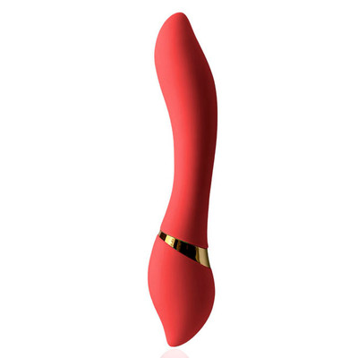 Foto 3 do produto Vibrador Recarregável em Silicone com Formato Sinuoso, 10 Modos de Vibração e Função Aquecimento - Heating Vibrator | 14 x 3,6 cm | Disponível em 2 Cores