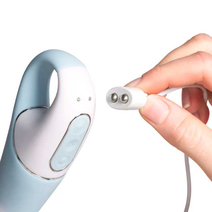 Vibrador de Ponto G Recarregável em Silicone com Haste Inflável e 12 Programas de Vibração - Satisfyer Air Pump Vibrator 5+ | 13 x 4,2 cm - 5