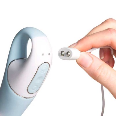 Foto 5 do produto Vibrador de Ponto G Recarregável em Silicone com Haste Inflável e 12 Programas de Vibração - Satisfyer Air Pump Vibrator 5+ | 13 x 4,2 cm
