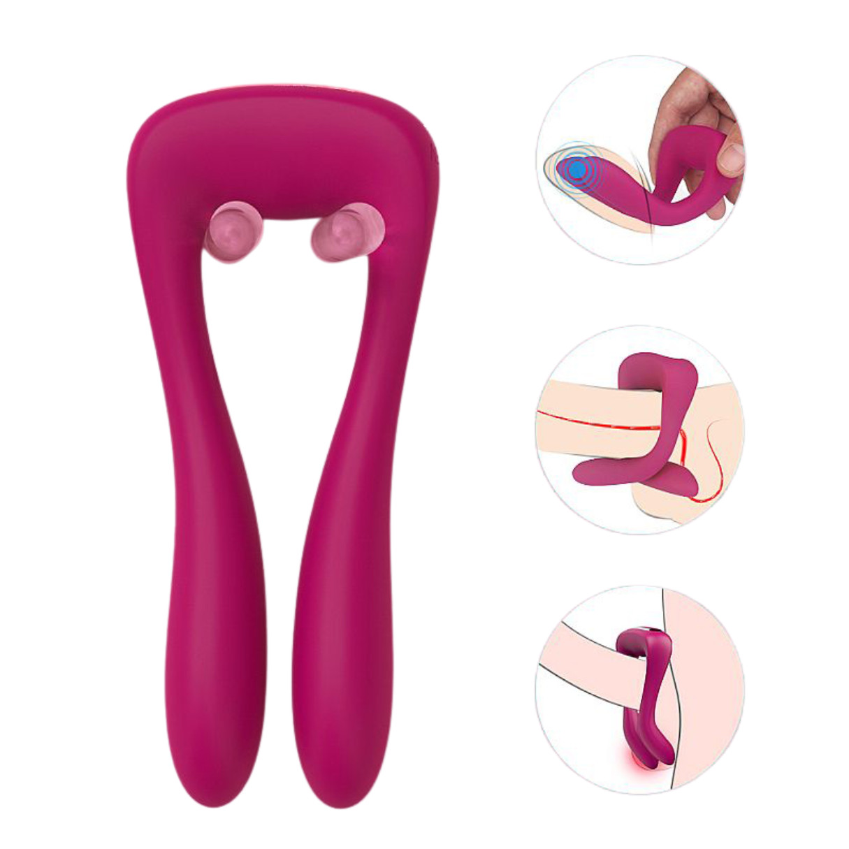 Vibrador em Silicone de Ponto G e Clitóris com 9 Modos de Vibração e Recarregável - S-Hande Vanessa | 11,7 x 2,4 cm | Disponível em 2 Cores - 8