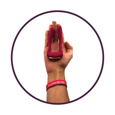 Vibrador Recarregável em Silicone de Ponto G e Clitóris com 9 Modos de Vibração - S-Hande Vanessa | 11,7 x 2,4 cm | Disponível em 2 Cores