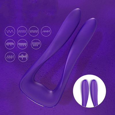 Foto 4 do produto Vibrador Recarregável em Silicone de Ponto G e Clitóris com 9 Modos de Vibração - S-Hande Vanessa | 11,7 x 2,4 cm | Disponível em 2 Cores