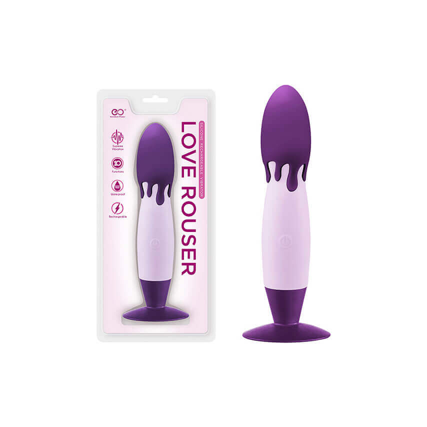 Vibrador Recarregável em Silicone com Ventosa e 10 Modos de Vibração - Love Rouser | 15,3 x 4,3 cm | Disponível em 3 Cores - 13