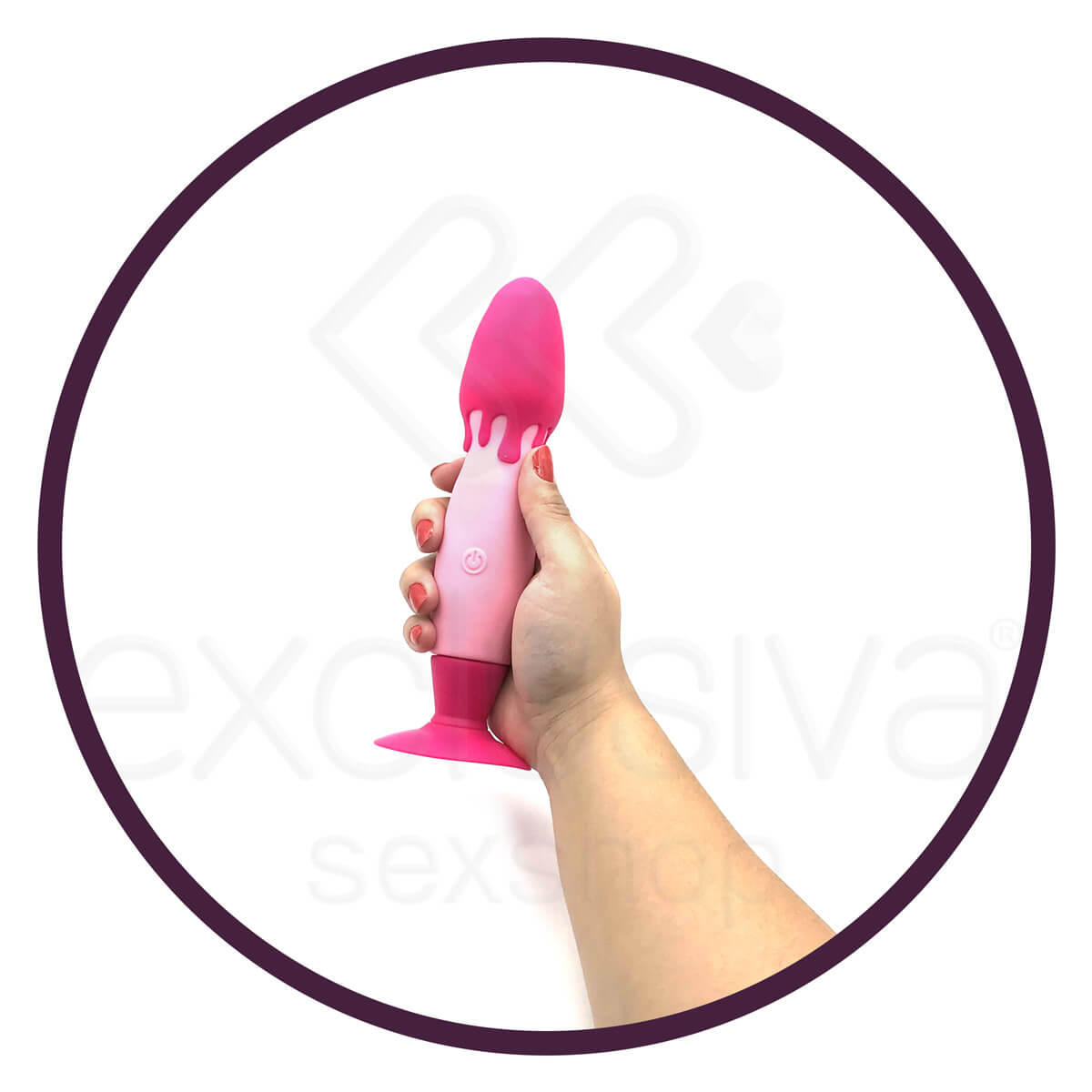 Vibrador Recarregável em Silicone com Ventosa e 10 Modos de Vibração - Love Rouser | 15,3 x 4,3 cm | Disponível em 3 Cores - 12