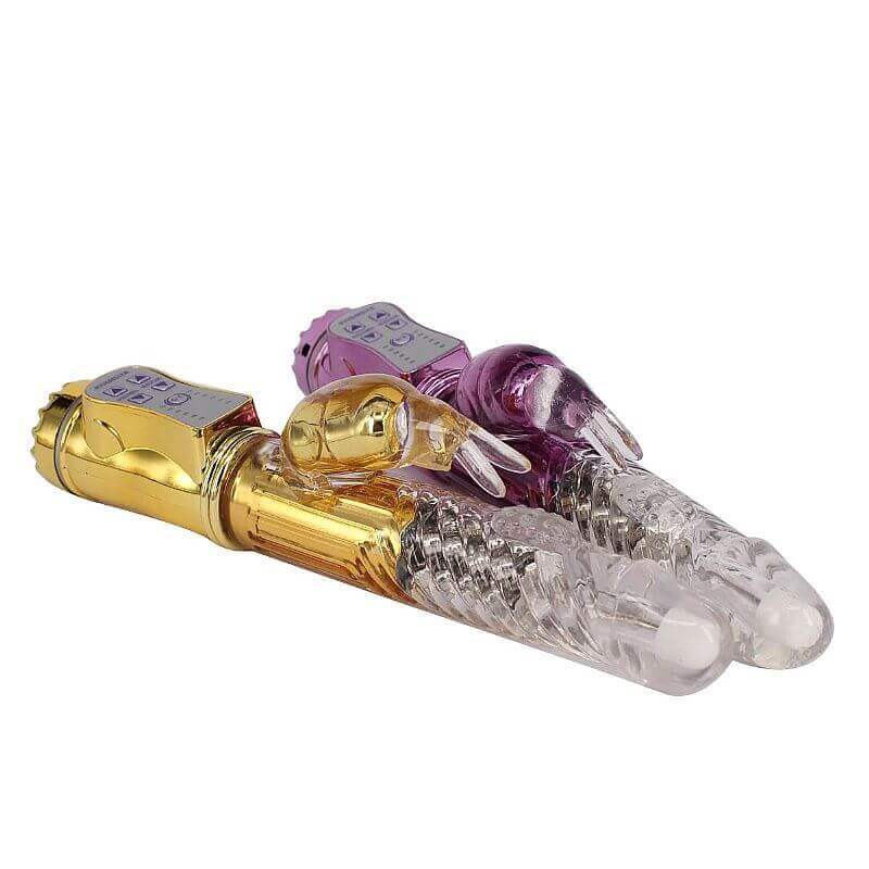 Vibrador Rotativo com 36 Modos de Vibração e Estimulador Clitoriano - 23 x 3 cm | Disponível em 2 Cores - 7