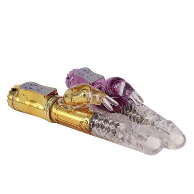 Foto 7 do produto Vibrador Rotativo com 36 Modos de Vibração e Estimulador Clitoriano - 23 x 3 cm | Disponível em 2 Cores