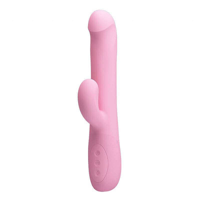 Foto 3 do produto Vibrador Rotativo com Estimulador de Clítoris Recarregável em Silicone com 4 Modos de Rotação e 12 Modos de Vibração - Pretty Love Truman | Disponível em 2 Cores