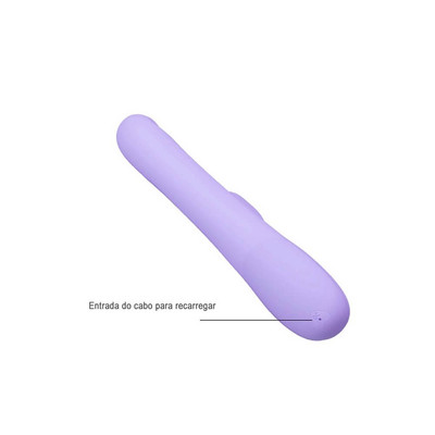 Foto 7 do produto Vibrador Rotativo com Estimulador de Clítoris Recarregável em Silicone com 4 Modos de Rotação e 12 Modos de Vibração - Pretty Love Truman | Disponível em 2 Cores