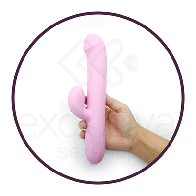 Foto 10 do produto Vibrador Rotativo com Estimulador de Clítoris Recarregável em Silicone com 4 Modos de Rotação e 12 Modos de Vibração - Pretty Love Truman | Disponível em 2 Cores