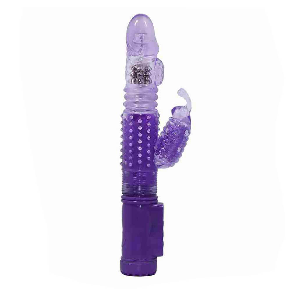 Vibrador Rotativo com Movimento Vai e Vem, 36 Modos de Vibração no Estimulador Clitoriano e Texturas - Jack Rabbit | 11 x 3,4 cm | Disponível em 2 Cores - 2