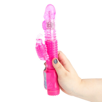 Foto 8 do produto Vibrador Rotativo com Movimento Vai e Vem, 36 Modos de Vibração no Estimulador Clitoriano e Texturas - Jack Rabbit | 11 x 3,4 cm | Disponível em 2 Cores
