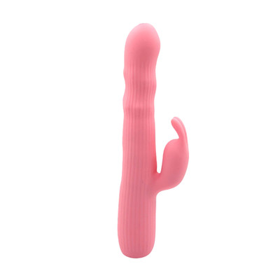 Vibrador Rotativo Recarregável em Silicone com 4 Modos de Vibração e Estimulador Clitoriano - Pretty Love Julian - 18,5 x 2,5 cm