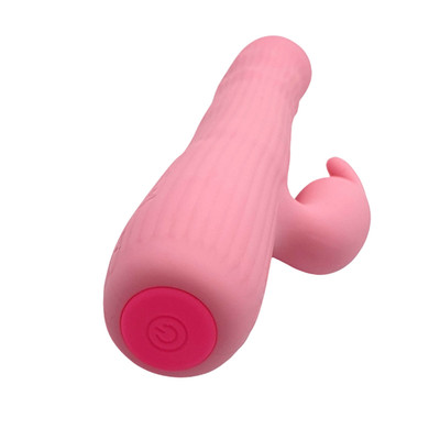 Foto 3 do produto Vibrador Rotativo Recarregável em Silicone com 4 Modos de Vibração e Estimulador Clitoriano - Pretty Love Julian - 18,5 x 2,5 cm