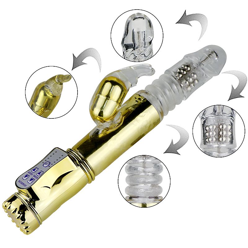 Vibrador em Silicone com 36 Programas de Vibração, 8 Velocidades de Rotação e 8 Modos de Vai e Vem - SI Rotativo | Disponível em 2 Cores - 5