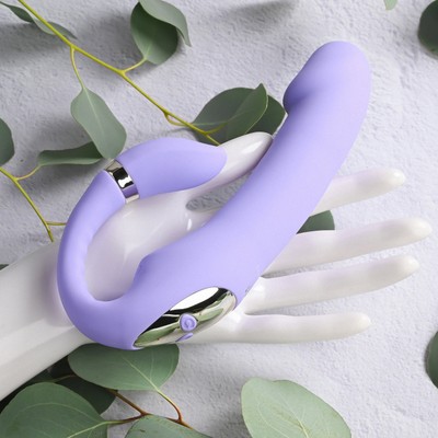 Vibrador em Silicone com 2 Extremidades, 2 Motores e 10 Modos de Vibração - Gender X  Orgasmic Orchid | 12 x 3,7 cm