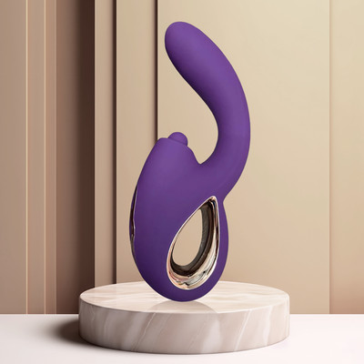 Foto 4 do produto Vibrador em Silicone com 20 Modos de Vibração, Pulsação, Estimulador de Clitóris e Ponto G - Adão & Eva | 15 x 3,3 cm | Disponível em 2 Cores