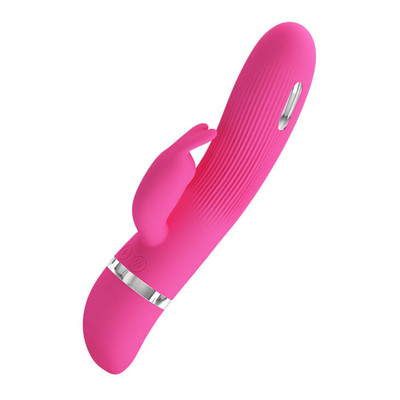 Foto 2 do produto Vibrador em Silicone com 7 Modos de Vibração e Função de Eletro Choques - Pretty Love Ingram | 19,2 x 3,5 cm