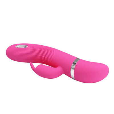 Foto 5 do produto Vibrador em Silicone com 7 Modos de Vibração e Função de Eletro Choques - Pretty Love Ingram | 19,2 x 3,5 cm