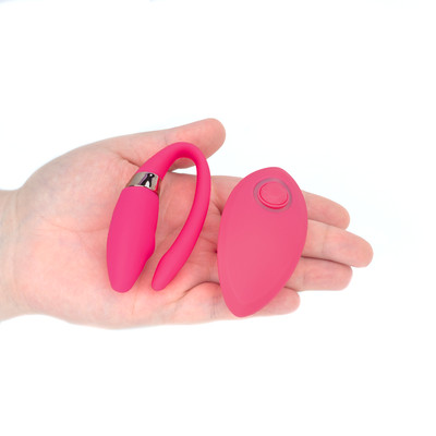 Vibrador em Silicone para Casal com Controle Remoto e 10 Modos de Vibração - Swan Vibrating Egg | 18 x 1,8 cm | Disponível em 3 Cores