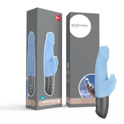 Foto 2 do produto Vibrador em Silicone com Estimulador de Clítoris e 6 Modos de Vibração - Fun Factory Wicked Wings | 19,8 x 3,5 cm | 2 Cores