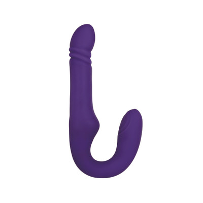 Foto 4 do produto Vibrador Strap On Recarregável com 7 Modos de Vibração e 4 Pulsações - Adam & Eve "Eve's Ultimate Thrusting Strapless Strap-On" | 14,3 x 3,6 cm | 9,1 x 3,7 cm