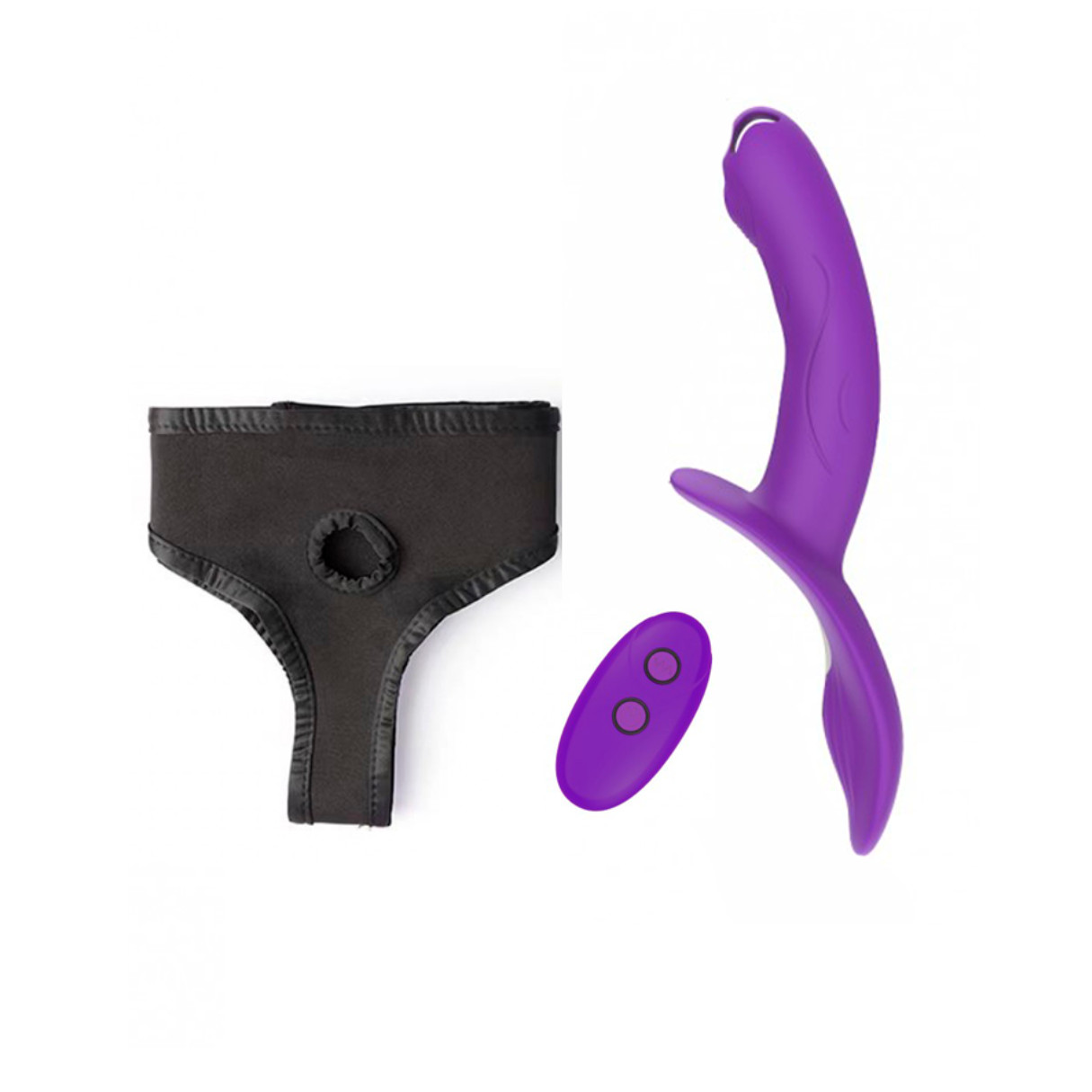 Vibrador Strap On em Silicone com 10 Modos de Vibração, Cinta Peniana e Controle Remoto Sem Fio - Couple Toy | Disponível em 2 Cores - 5