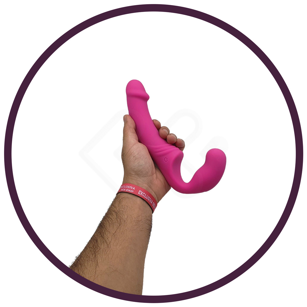 Vibrador Strap On em Silicone com 10 Modos de Vibração e Controle Remoto sem Fio - Aphrodisia Double Rider | 22 x 3,8 cm | Disponível em 2 Cores - 6