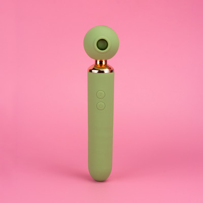 Foto 3 do produto Vibrador Sugador 3 em 1 em Silicone com Motor Duplo, 10 Modos de Sucção, Pulsação e 10 Movimentos de Vai e Vem - Exclusiva Nelle | 9,5 x 2,8 cm | Disponível em 3 Cores