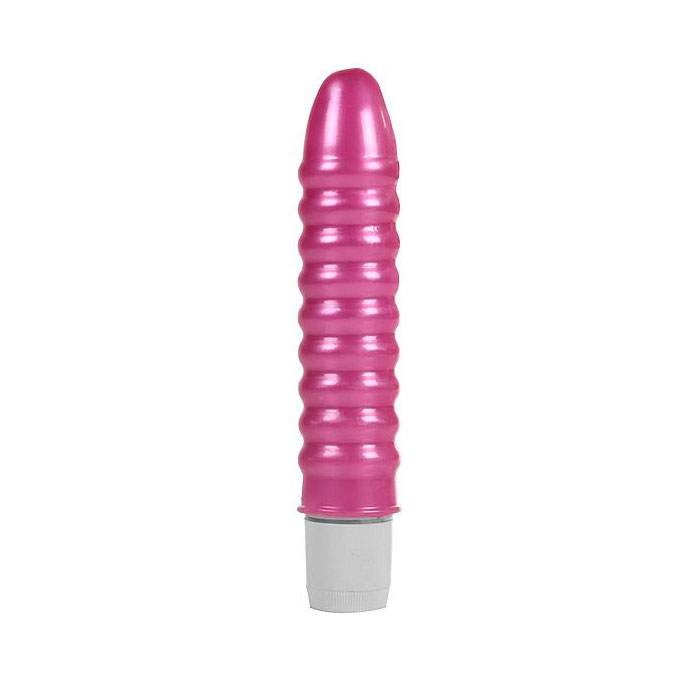Vibrador com Textura Anelar e Vibração Multivelocidade - Playgirl Sex Stronger | 11,9 x 3 cm - 2