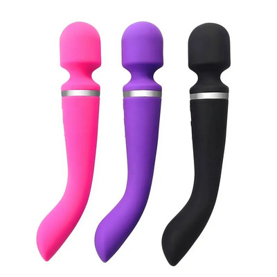Foto 1 do produto Vibrador Varinha Mágica e Ponto G em Silicone e ABS com 20 Modos de Vibração - Lodi | 24 x 4,2 cm | Disponível em 3 Cores