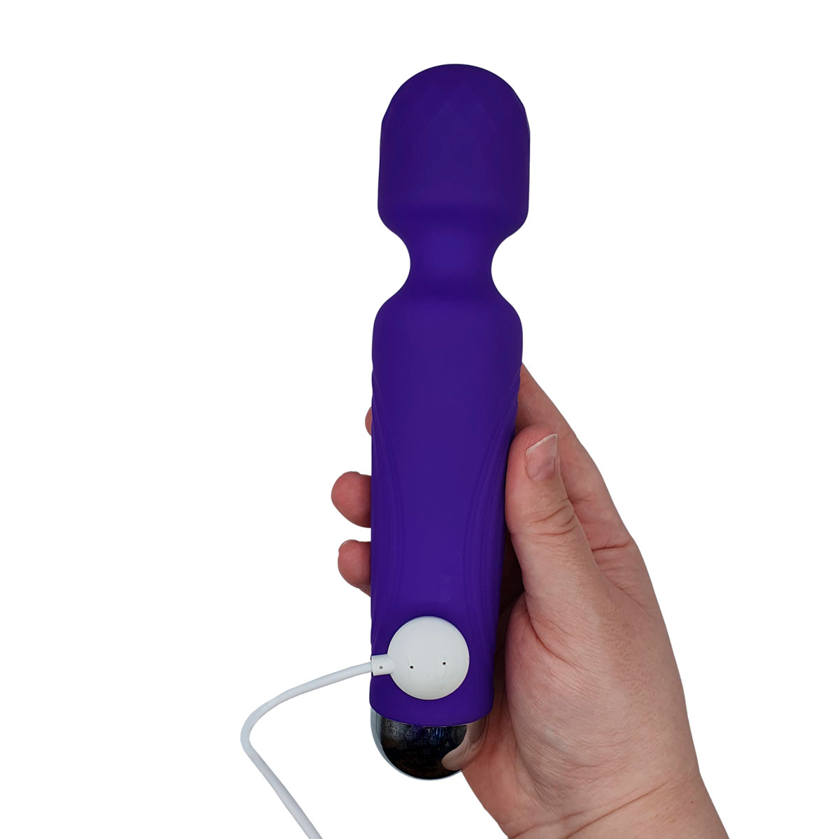 Vibrador Varinha Mágica Recarregável em Silicone com 10 modos de Vibração e 5 Intensidade - Omobo Nosi 30 | 5,5 x 4,4 cm | Disponível em 2 Cores - 5
