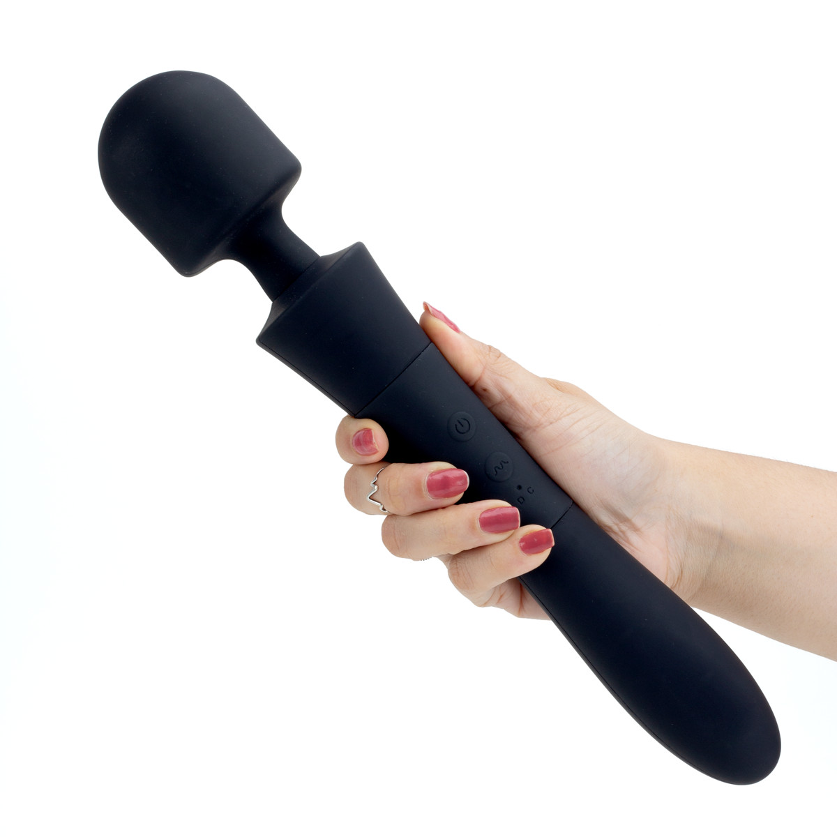 Vibrador Varinha Mágica em Silicone com 10 Modos de Vibração e 5 Velocidades - Topo Toys Stick Elena | 34 x 6 cm | Disponível em 2 Cores - 7