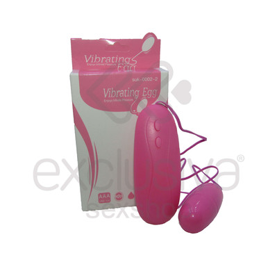 Foto 1 do produto Vibrating Egg - Cápsula Vibratória com 12 Modos de Vibração e Controle com Fio | Cor: Rosa