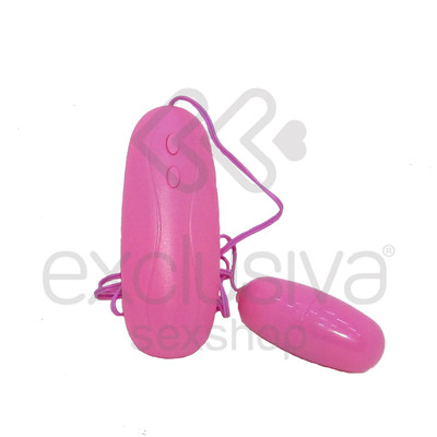 Foto 2 do produto Vibrating Egg - Cápsula Vibratória com 12 Modos de Vibração e Controle com Fio | Cor: Rosa