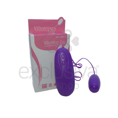 Foto 1 do produto Vibrating Egg - Cápsula Vibratória com 12 Modos de Vibração e Controle com Fio | Cor: Roxo