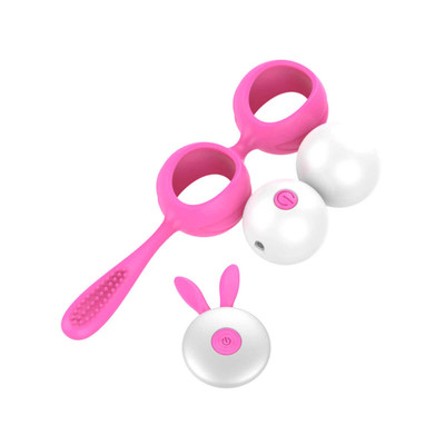 Foto 2 do produto Bolas para Pompoar em Silicone com 12 Modos de Vibração e Controle Remoto sem Fio - Vibrating Egg | Disponível em 2 Cores