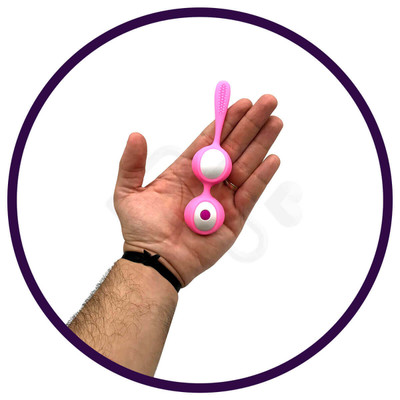 Foto 4 do produto Bolas para Pompoar em Silicone com 12 Modos de Vibração e Controle Remoto sem Fio - Vibrating Egg | Disponível em 2 Cores