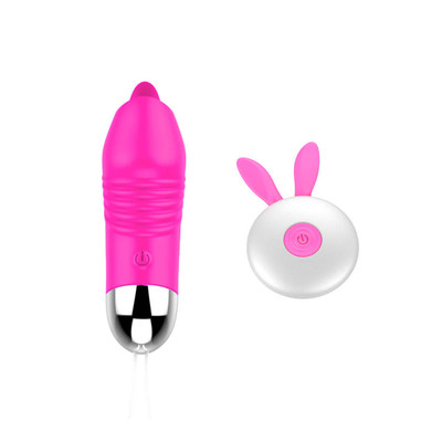 Foto 2 do produto Cápsula Vibratória Com Língua Estimuladora, Controle Remoto Sem Fio e Carregamento via USB - Vibrating Egg | Disponível em 2 Cores