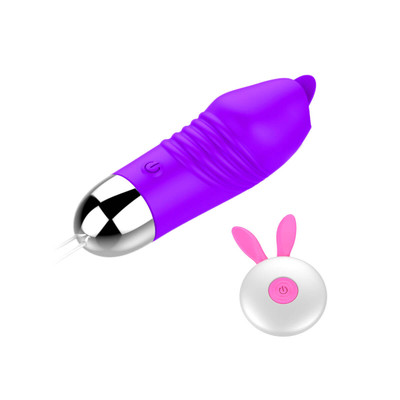 Foto 6 do produto Cápsula Vibratória Com Língua Estimuladora, Controle Remoto Sem Fio e Carregamento via USB - Vibrating Egg | Disponível em 2 Cores