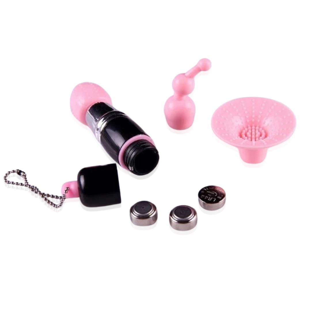 Mini Massageador com Vibração Única e 4 Cabeças Removíveis - Vibrating Stick | Disponível em 2 Cores - 5