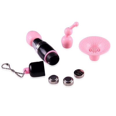 Foto 5 do produto Mini Massageador com Vibração Única e 4 Cabeças Removíveis - Vibrating Stick | Disponível em 2 Cores