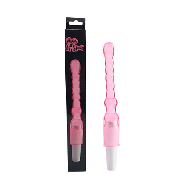 Foto 1 do produto Vibrator G-Spot - Plug Anal em Jelly com Vibração Multivelocidade - 15 x 2,5 | Cor: Rosa